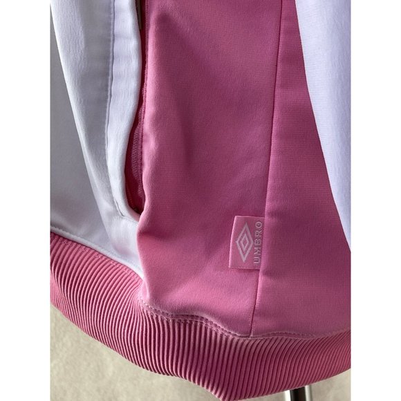 Umbro Pink/White Lightweight Jacket, Size Medium - Picture 11 of 12